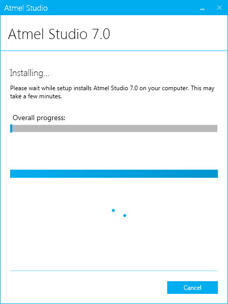 Completing Atmel Studio installation