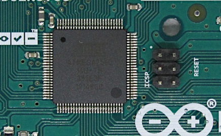 ATmega2560-16AU Microcontroller on Arduino MEGA 2560 Board