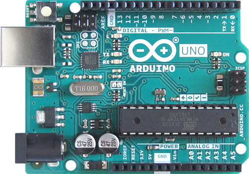 Top View of an Arduino Uno Revision 3